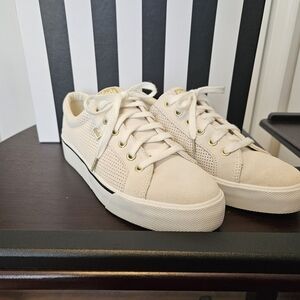 Keds Cream Sneakers with Gold Details